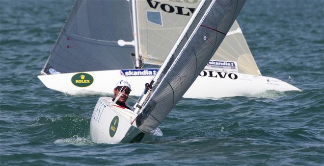 First place, Damien Seguin (FRA) in 2.4mR - Miami OCR 2012 &copy;  Rolex/Daniel Forster http://www.regattanews.com